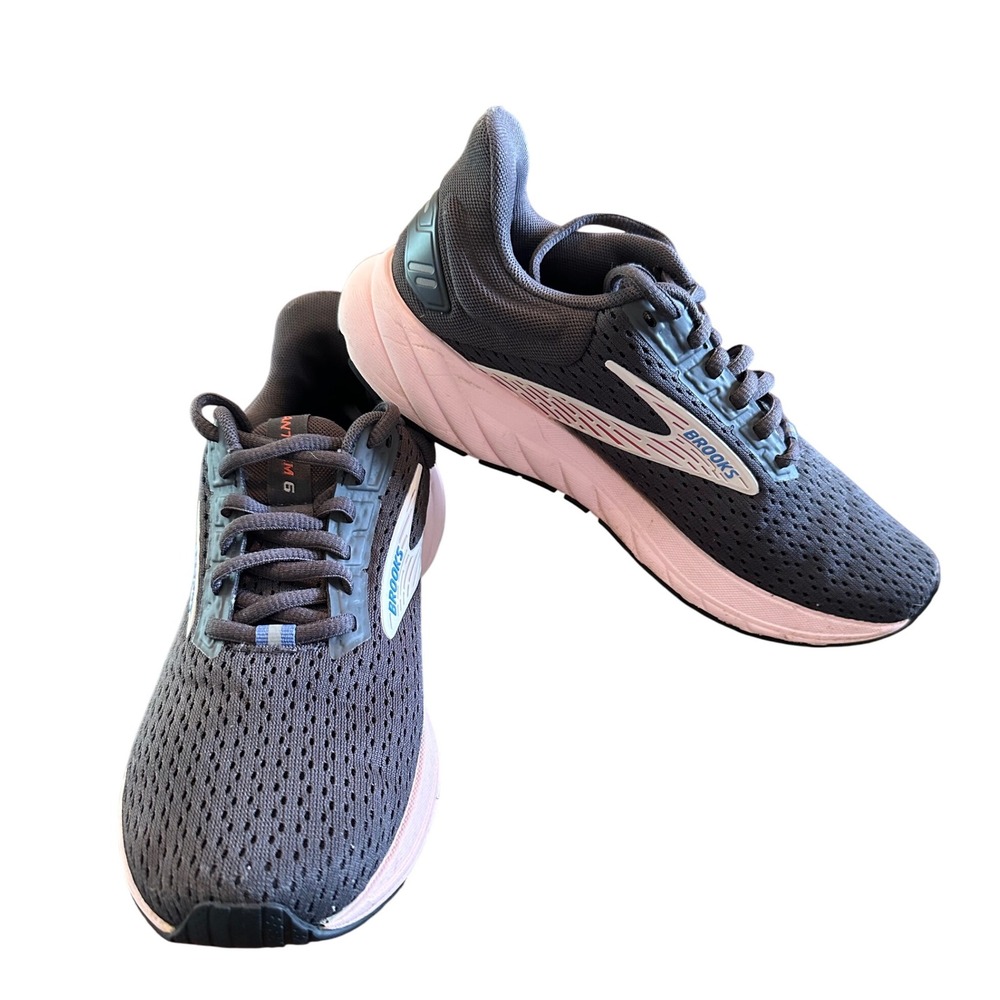 Brooks Anthem 6 Running Shoes Lightweight Breathable Gray Pink‎ Women's